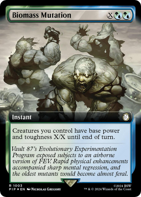 Biomass Mutation (Extended Art) (Surge Foil)