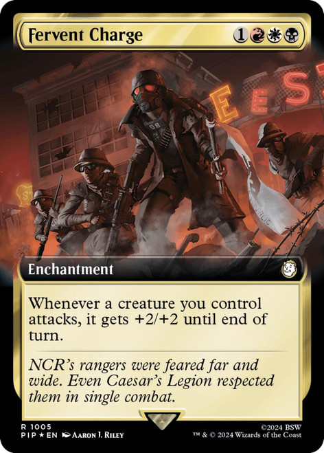 Fervent Charge (Extended Art) (Surge Foil)