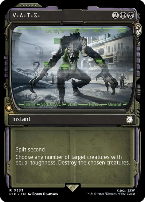 V.A.T.S (Showcase Frame) (Foil)