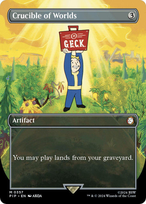 Crucible of Worlds (Borderless Art) (Foil)