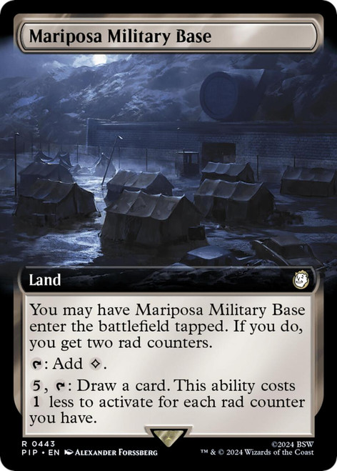 Mariposa Military Base (Extended Art) (Foil)