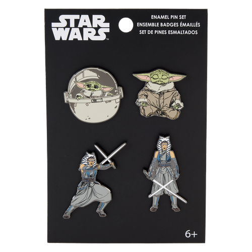 Star Wars: Ahsoka Yoda Action 4 Pin Pack