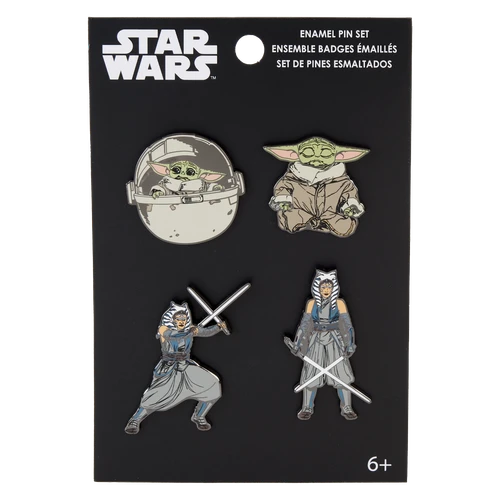 Star Wars: Ahsoka Yoda Action 4 Pin Pack