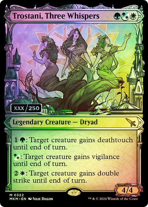 Trostani, Three Whispers (#322) (Showcase foil) - Serialized 110/250