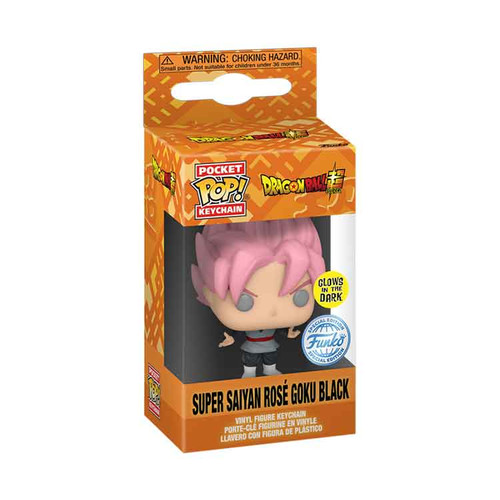 Pocket POP! Keychain: Dragon Ball Super - Super Saiyan Rose Goku Black (Glow)