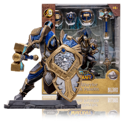 World of Warcraft - Human Warrior & Human Paladin (Common) 1:12 Scale Posed Figure