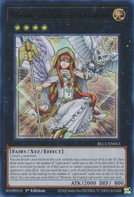BLC1-EN013 Minerva, the Exalted Lightsworn (Gold Ultra Rare)