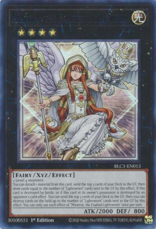 BLC1-EN013 Minerva, the Exalted Lightsworn (Silver Ultra Rare)