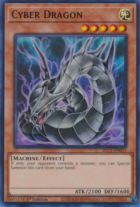 BLC1-EN021 Cyber Dragon (Alternate Art) (Gold Ultra Rare)