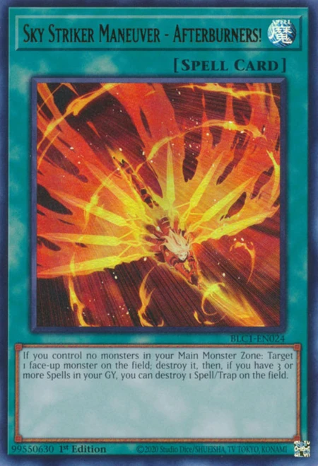 BLC1-EN024 Sky Striker Maneuver - Afterburners! (Gold Ultra Rare)