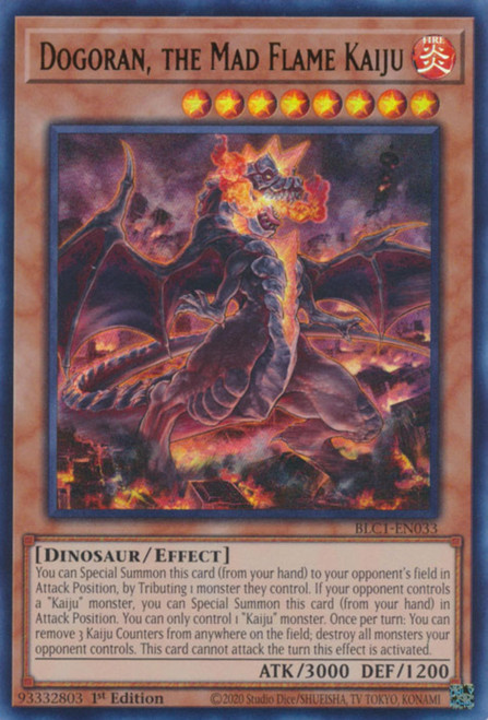 BLC1-EN033 Dogoran, the Mad Flame Kaiju (Gold Ultra Rare)