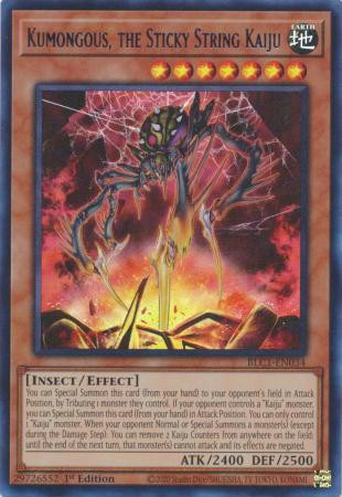 BLC1-EN034 Kumongous, the Sticky String Kaiju (Silver Ultra Rare)