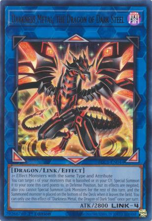 BLC1-EN044 Darkness Metal, the Dragon of Dark Steel (Silver Ultra Rare)