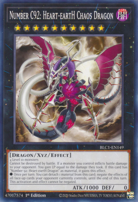 BLC1-EN149 Number C92: Heart-eartH Chaos Dragon