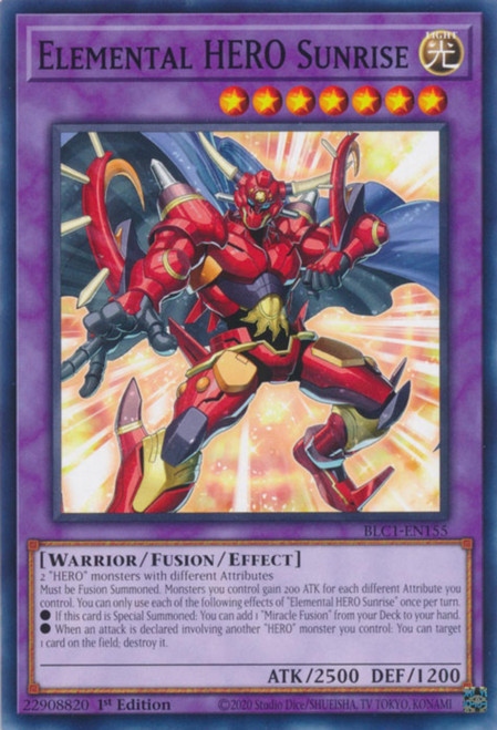 BLC1-EN155 Elemental HERO Sunrise