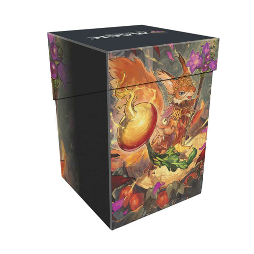 MTG Bloomburrow 100+ Deck Box featuring Hazel of the Rootbloom