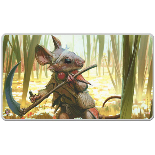 MTG Bloomburrow Stitched Edge Playmat featuring Swords to Plowshares