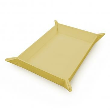 Vivid Magnetic Foldable Dice Tray: Yellow