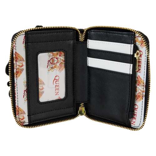 Queen Logo Crest Zip-Around Wallet