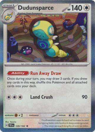 SV Temporal Forces 129/162 Dudunsparce (Holo)