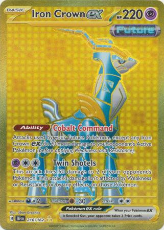 SV Temporal Forces 216/162 Iron Crown ex (Secret Rare)