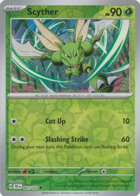 SV Temporal Forces 001/162 Scyther (Reverse Holo)