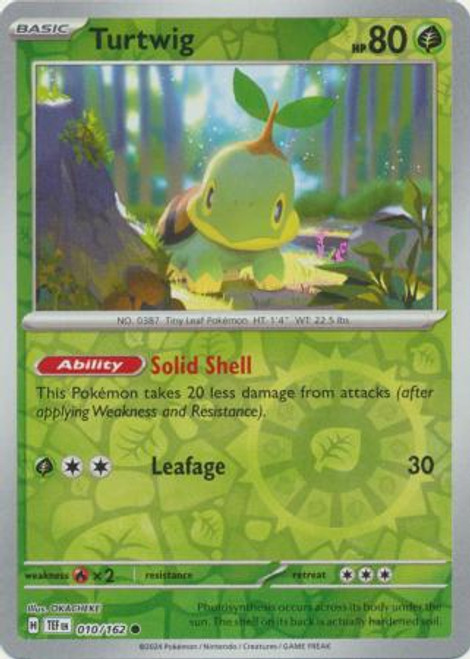 SV Temporal Forces 010/162 Turtwig (Reverse Holo)