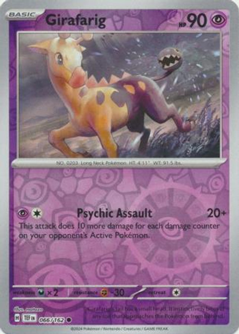 SV Temporal Forces 066/162 Girafarig (Reverse Holo)