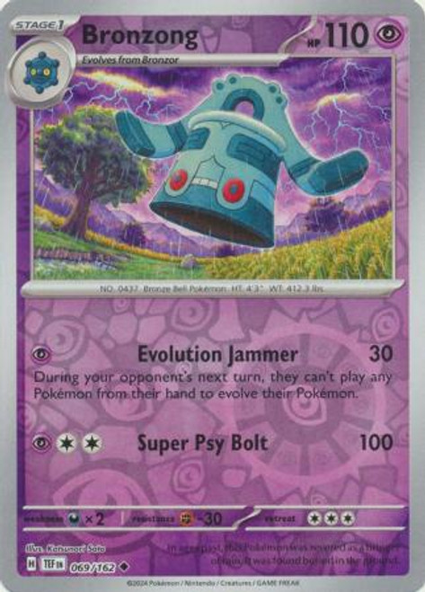 SV Temporal Forces 069/162 Bronzong (Reverse Holo)