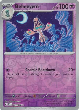 SV Temporal Forces 074/162 Beheeyem (Reverse Holo)