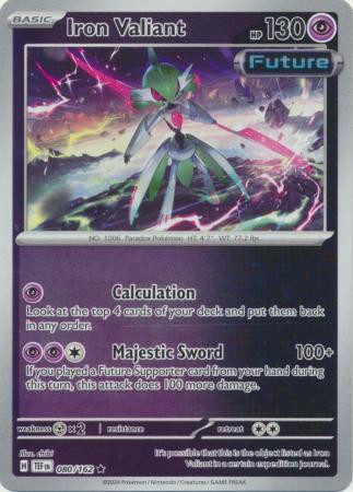 SV Temporal Forces 080/162 Iron Valiant (Reverse Holo)
