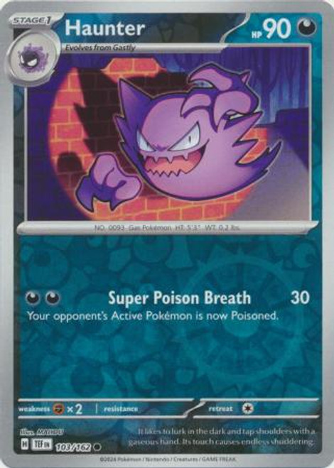 SV Temporal Forces 103/162 Haunter (Reverse Holo)
