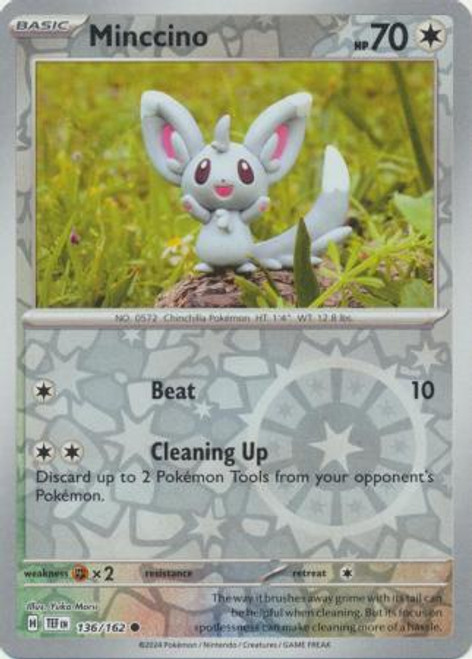 SV Temporal Forces 136/162 Minccino (Reverse Holo)