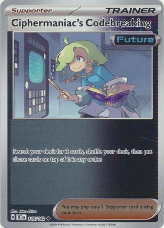 SV Temporal Forces 145/162 Ciphermaniac's Codebreaking (Reverse Holo)