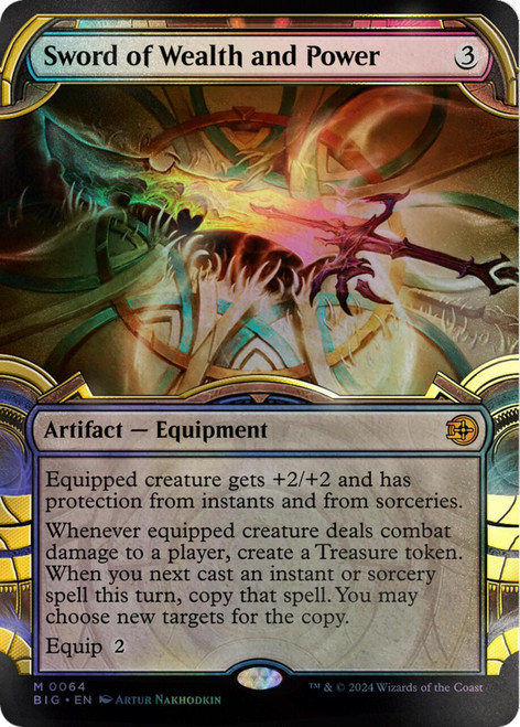 Sword of Wealth and Power (Showcase Raised Foil)