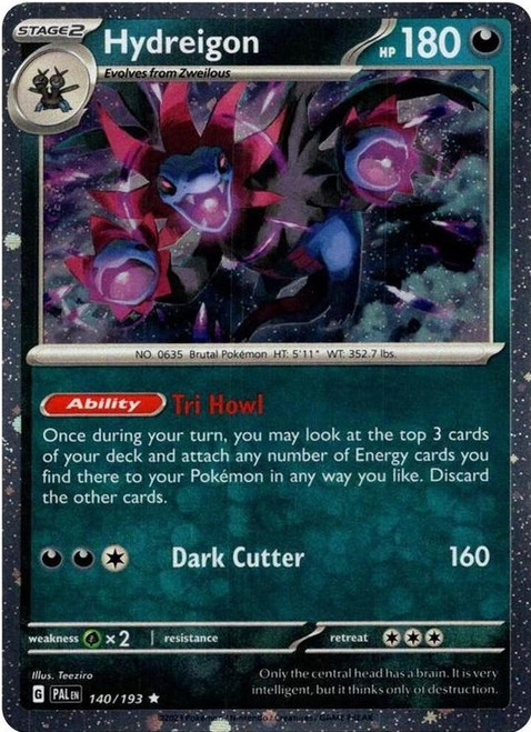 SV Paldea Evolved 140/193 Hydreigon (Cosmo Holo)