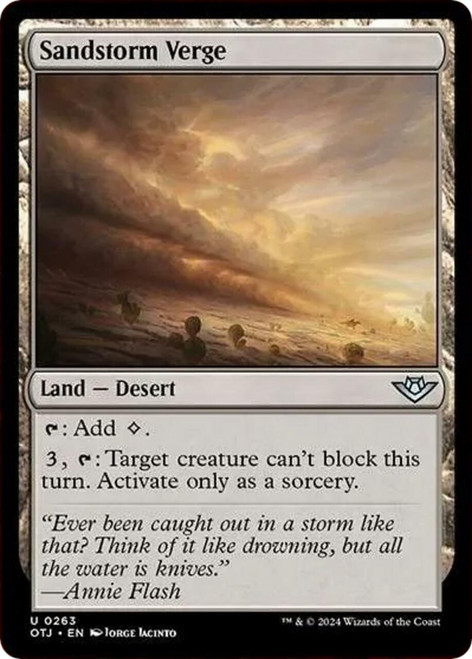 Sandstorm Verge (Foil) | Outlaws of Thunder Junction