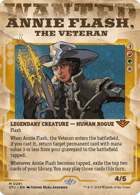 Annie Flash, the Veteran (Showcase Frame) (Foil) | Outlaws of Thunder Junction