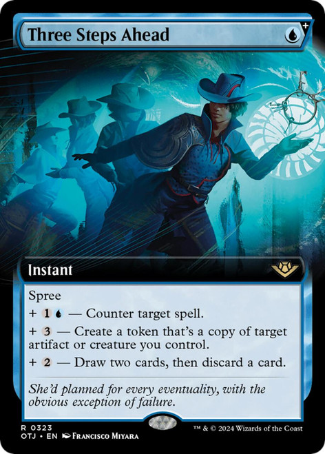 Three Steps Ahead (Extended Art) (Foil)