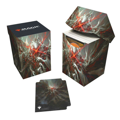 MTG Duskmourn 100+ Deck Box featuring Valgavoth, Harrower of Souls (Commander)