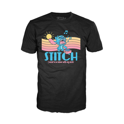 POP! Tees: Lilo & Stitch - Stitch Music (Blacklight) Boxed T-Shirt