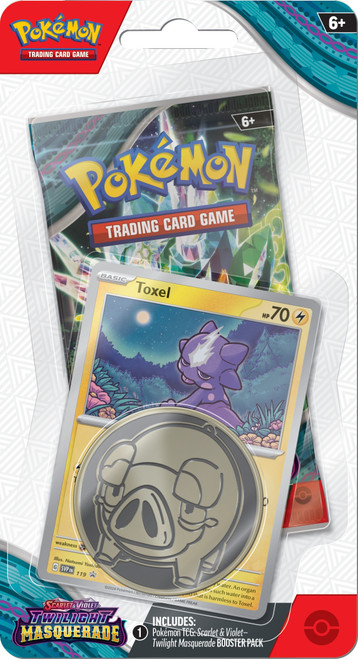 Scarlet and Violet Twilight Masquerade 1 Pack Checklane Blister Toxel