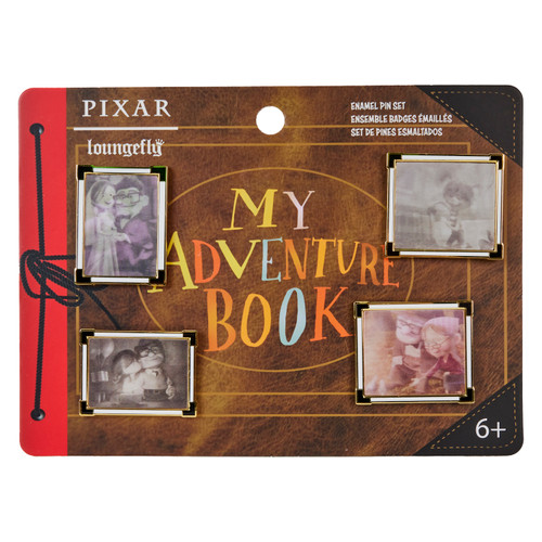 Disney-Pixar: Up 15th Anniversary Adventure Book 4 Piece Pin Set