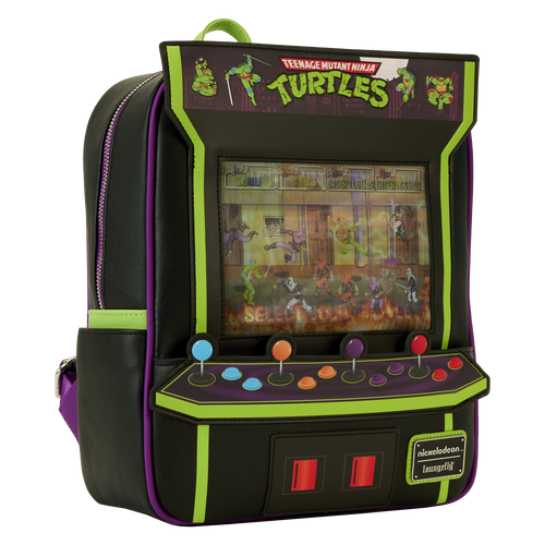 Teenage Mutant Ninja Turtles 40th Anniversary Vintage Arcade Mini Backpack