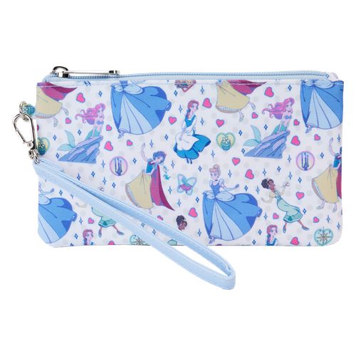 Disney: Princess Manga Style All-Over Print Nylon Wristlet Wallet