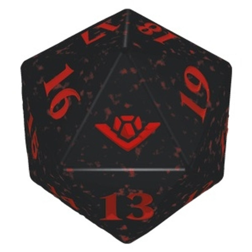 Magic Outlaws of Thunder Junction Spindown Dice  - Black w/ Red