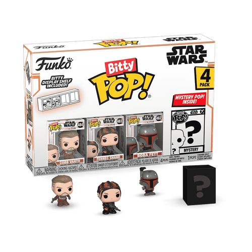 Bitty POP! The Mandalorian: Cobb Vanth, Fennec Shand & Boba Fett 4-Pack