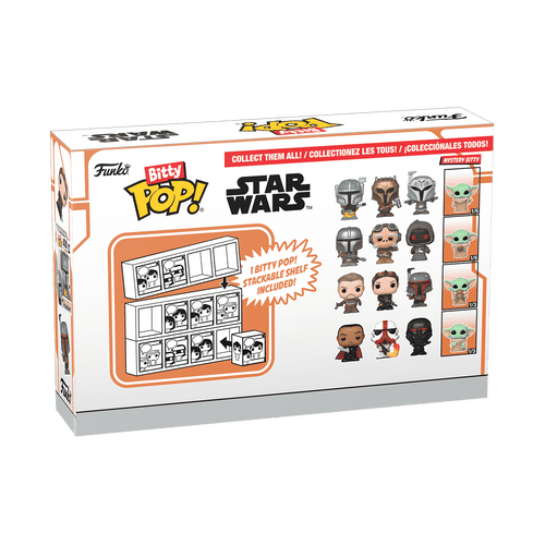 Bitty POP! The Mandalorian: Moff Gideon, Incinerator Stormtrooper & Dark Trooper 4-Pack