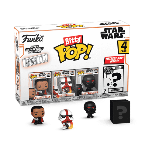 Bitty POP! The Mandalorian: Moff Gideon, Incinerator Stormtrooper & Dark Trooper 4-Pack