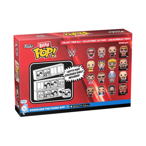 Bitty POP! The WWE: Dusty Rhodes, Jerry Lawler & Ricky 'The Dragon' Steamboat 4-Pack